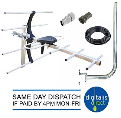 4g Digital Tv Aerial Kit Freeview And Hd For Indoor Outdoor Or Loft Installation • £20.49