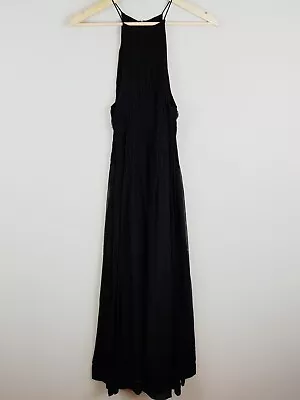 ZIMMERMANN | Womens Black Silk Maxi Dress  [ Size 1 Or AU 10 / US 6 ] • $175