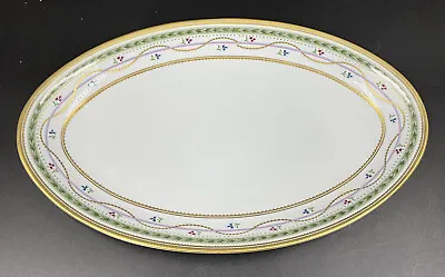 Faberge Limoges Luxembourg Green Oval Platter 16  Excellent Condition • $65