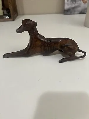 Vintage Metal Bronze Greyhound Whippet Dog Sculptures / Figure • $85