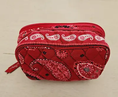 Vera Bradley Mesa Red Paisley Sm Belt Bag Waist Bag Pullout Sections 2006 Htf! • $13.99