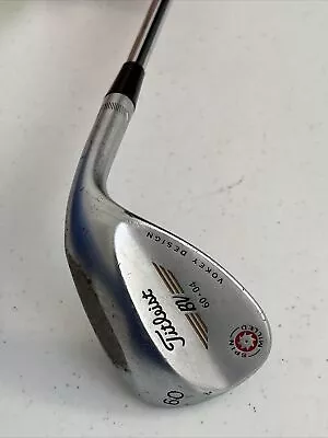 Titleist Vokey Designed BV SM Wedge 60.04 60* Degree Steel Shaft 35” RH • $27.99