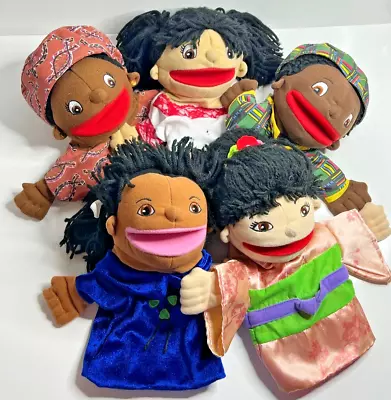 Lakeshore Multicultural Puppets Set Of 5 • $32.99