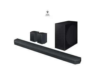 Samsung HW-Q930C 9.1.4 Channel Wireless Soundbar With Rear Speakers - Black • £53