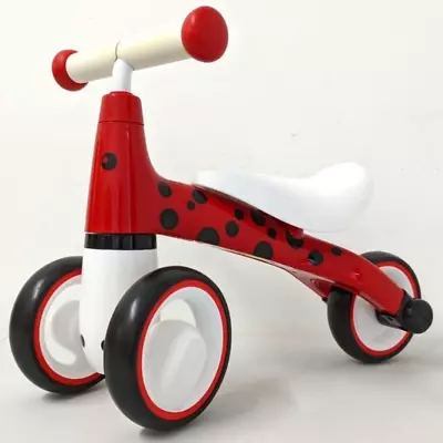 Ladybird Balance Bike Red And Black 12 Months Plus Ride On Toy By Beehive Toys • £44.99