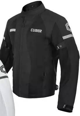 CUBER Motorcycle Jacket For Men- Men's Breathable Body Armor Black Small • $39.95