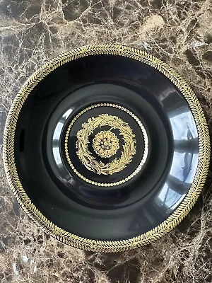 Versace 22 Cm Baroque Flat Plate - Gold/Black Made In Germany Rosenthal • $195