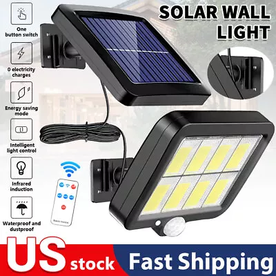 LED Solar Street Light Security Flood Lamp Motion Sensor Outdoor Wall Light 2024 • $11.99