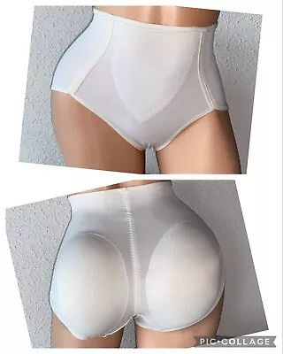 Vintage Butt Lifter Enhancer S Shapewear Control Panties Ivory • $23.90