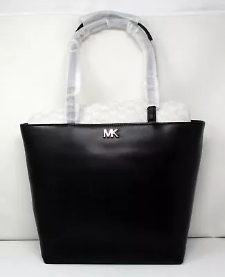 Michael Kors Mott Medium Leather Tote Black • $163