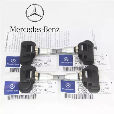 4Pcs Genuine A0009050030 TPMS Tire Pressure Monitoring Sensors For Benz C300 OEM • $49.99