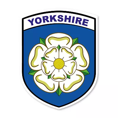 2x Yorkshire Rose County Flag Sign Car Motorcycle Van Window Vinyl Sticker  • £2.79