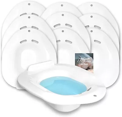 Set Of 10 Sitz Bath Soak Seats For Hemorrhoids | Postpartum Care And Yoni Steam • $95.99