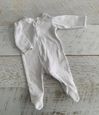 Baby Girls Sz 0-3 Months Cotton Allinone Zippy   000 • $3.90