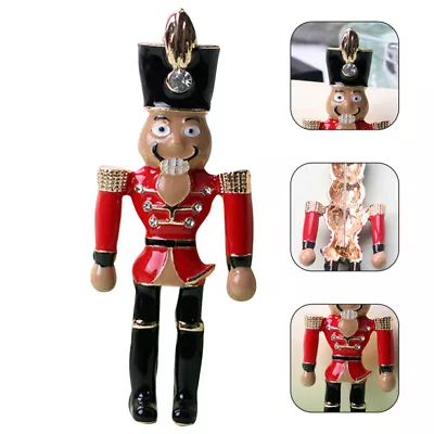 Nutcracker Brooch Metal Miss Brooches For Women Enamel Christmas • $6