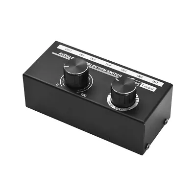 6-in-1-out Audio Signal Selector Switcher 6 Input & 1 Output Source K2S4 • £28.62