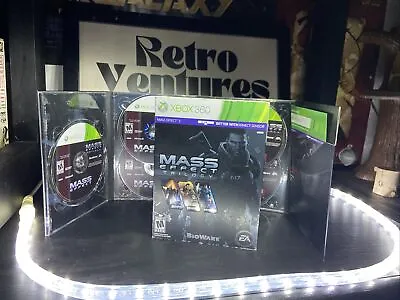 Mass Effect Trilogy 1-3 Xbox 360 2012 Complete Minty Discs Excellent Condition • $12.99