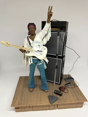 Mcfarlane's Jimi Hendrix Figure Woodstock Stage Peace 1969 • $139