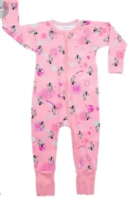 NEW BONDS Baby Girls Pink Astronaut Space Zippy Wondersuit - Size 00 / 3 - 6m • $35