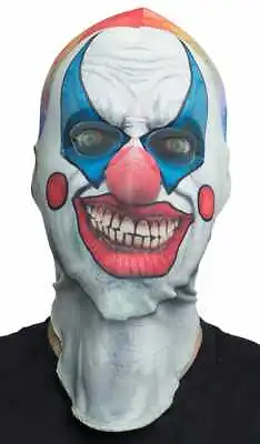 Killer Clown Horror Faux Real Halloween Mask - NEW • $25.29