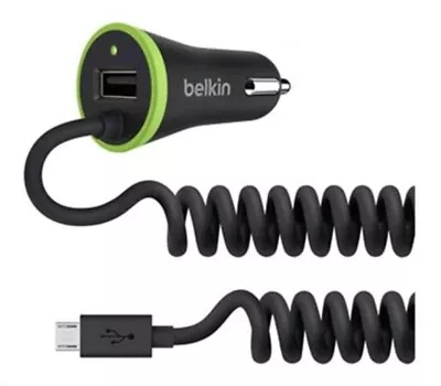 Belkin Boost Up Universal Car Charger USB With Micro USB Cable 3.4A 17W #200 • $19.99