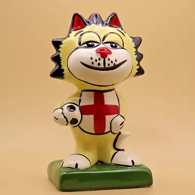 Lorna Bailey Cat Figure - England Football Cat - Signed By Lorna Bailey • £65