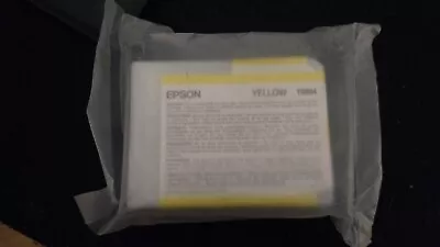 2021 GENUINE EPSON T5804 YELLOW INK STYLUS PRO 3800 3880 80ml FACTORY SEALED • $53