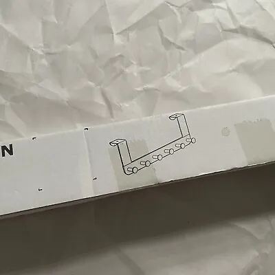 Ikea ENUDDEN 6 White Peg Hooks Steel Over The Door Organizer New In Package • £13.99