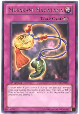 3 X Yu-Gi-Oh Card - STOR-EN074 - MUSAKANI MAGATAMA (rare) - NM • $2.89