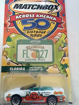 Matchbox Across America Florida Chevy Camaro Convertible • $2.50