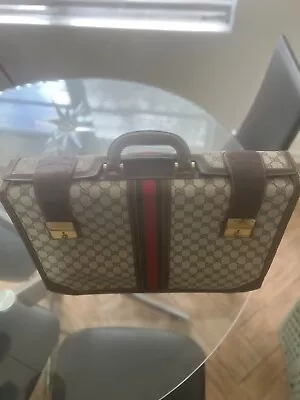 Rare Vintage Gucci Briefcase With Locks And Keys In Excellent Condition • $3400