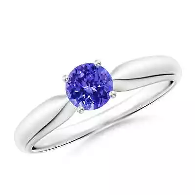 ANGARA 5mm Natural Solitaire Tanzanite Ring In Sterling Silver For Women Girls • $341.10