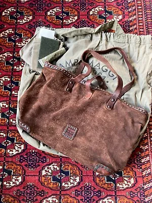 Campomaggi Theodora Brown Leather Hide Bag Handbag Dust Bag NWOT • $380