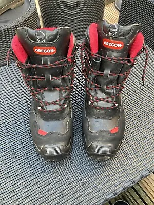 £80 • Buy OREGON Yukon Leather Chainsaw Boots, Class 1 Arborist/Tree Surgeons PPE UK 9.5