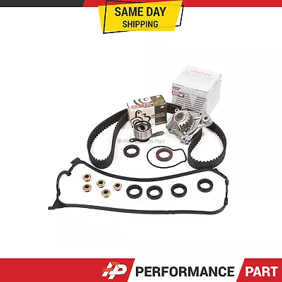 92-95 Honda Civic Del Sol 1.6L SOHC D16Z6 Timing Belt Water Pump Kit Valve Cover • $85.99