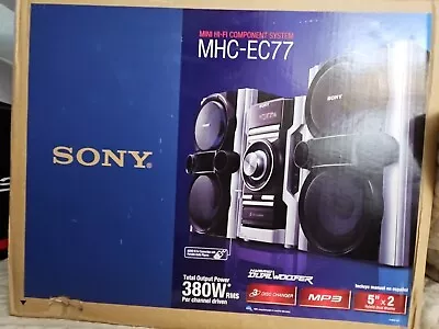 SONY MHC EC77  380W Mini Hi-fi Component System MP3 Cd-r/rw Playback Brand New • $149.99