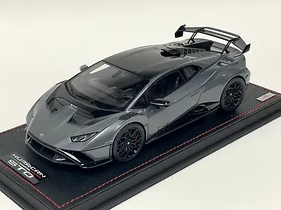 1/18 MR Collection Lamborghini Huracan STO Grigio Telesto  Lambo044SB  Leather • $499.95