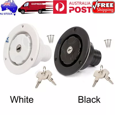 For Caravan Motorhome RV Camper Car Fresh Water Lock Inlet Hatch Filler Cap Tank • $27.06