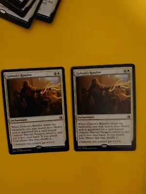 MTG Card. Gideon's Resolve X2  Enchantment  Amonkhet Rare. As Pictured • £1.33