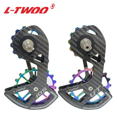 LWTOO Steel Carbon Fiber Pulley Wheel Rear Derailleur For Shimano R8000 Sram • $87.11