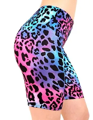 £5.39 • Buy Women Ladies Printed Stretchy Gym Bike Cycling Tight Hot Pants Shorts Plus Size