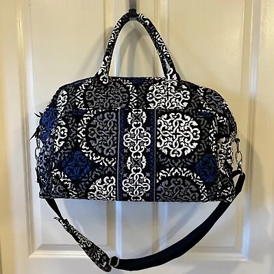 Vera Bradley Canterberry Weekender Travel Bag With Jewelry & Drawstring Bag • $49