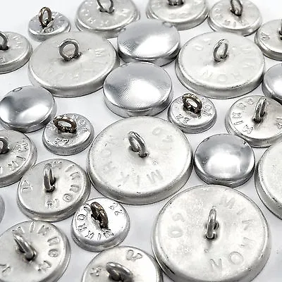 £8.99 • Buy 50 Sets Button Blanks For Cover Buttons In Various Size's Metal Backs