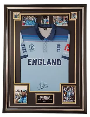 ENGLAND CRICKET Joe Root Signed Shirt Autographed 2019 World Cup Jersey Display • £795