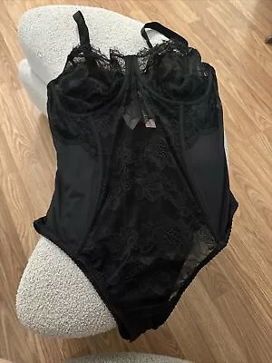 Victoria Secret Black Lace Bodysuit Size Xl • $30