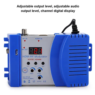 £35.33 • Buy RF  Modulator AV To RF Converter VHF UHF PAL Standard Modulator
