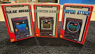 BFG GRIP LEND Vintage Handheld Electronic Mechanical Game Lot EPOCH 1983 *Issue* • $99.75