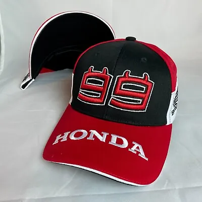 Honda 99 Jorge Lorenzo Racing Adjustable Snapback Hat. Pro MotoGP Racer Cap • $31.95