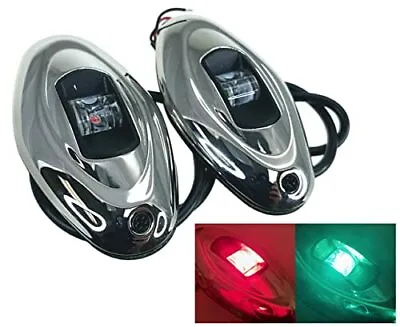 Pactrade Marine Boat Vertical Mount SS316 Navigation Light 12V 1NM LED Green Sta • $29.99