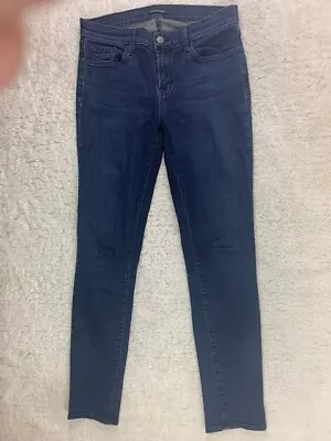 J Brand Size 28 Womens Jeans Aurora Skinny Stretch Dark Wash Mid Rise • $17.99